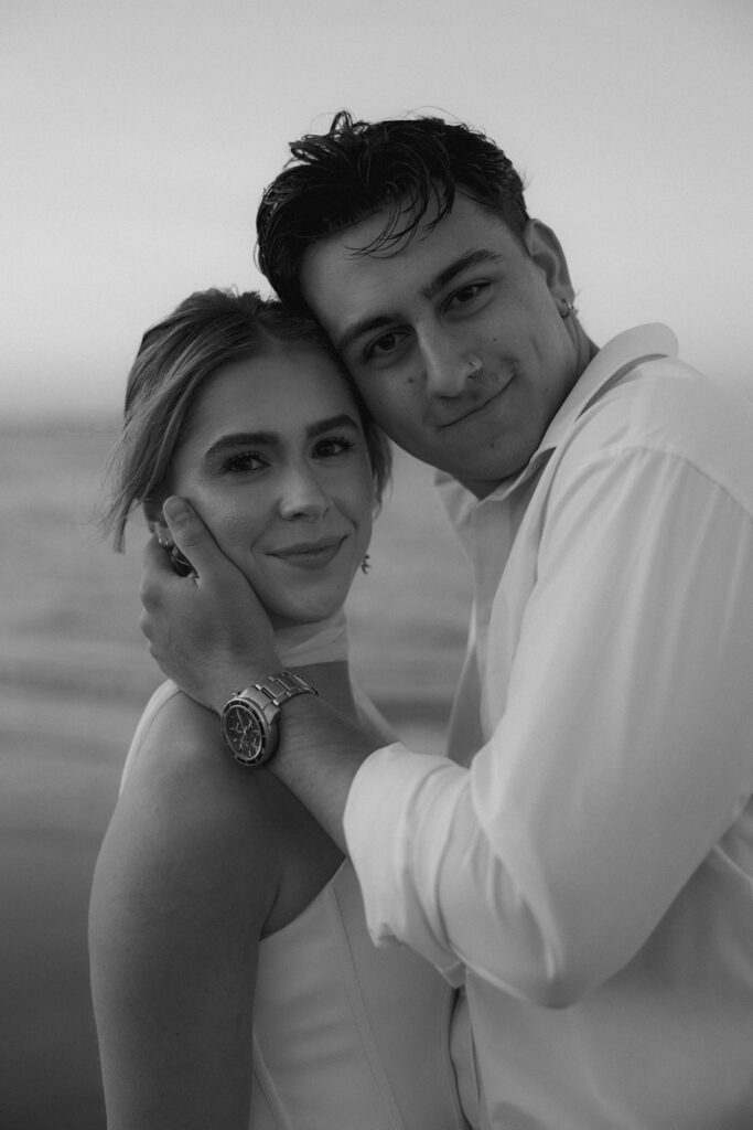 beach wedding portraits at Folly Beach Charleston SC Leigha Gray Photography